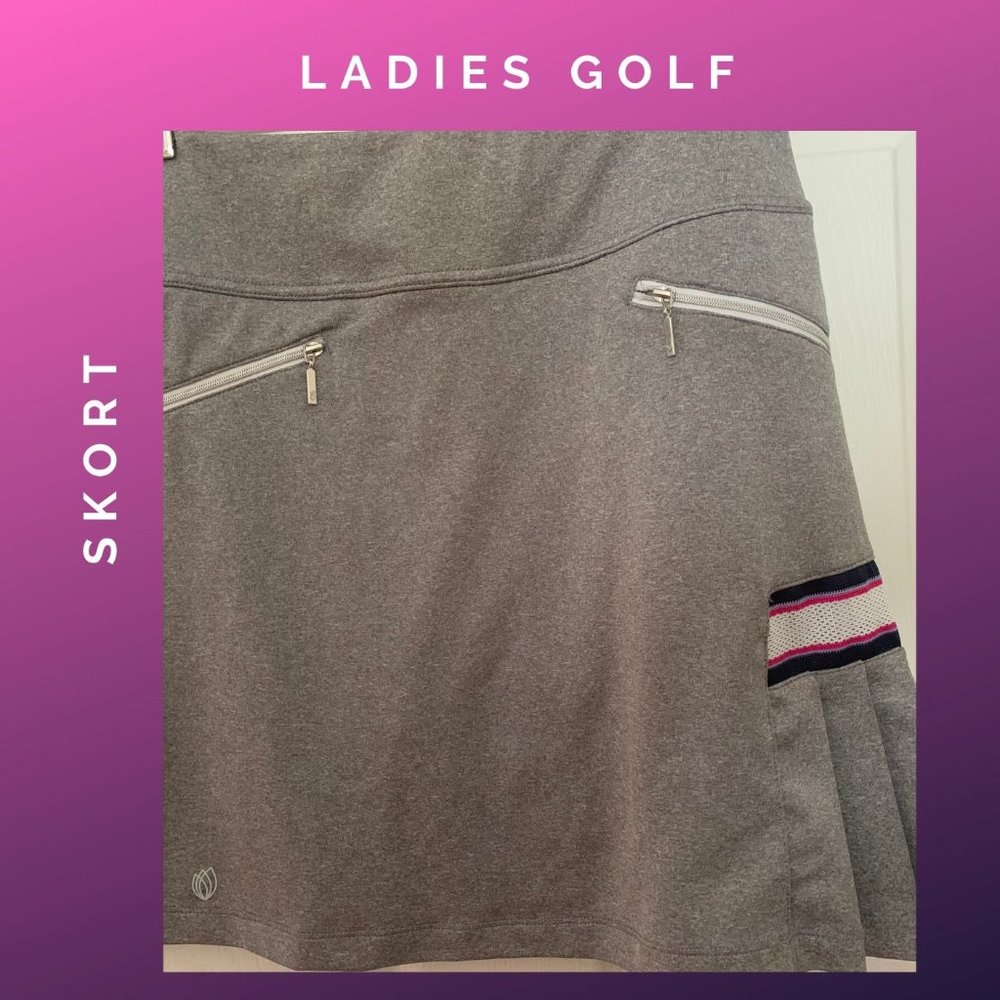 GG Blue - Ladies golf skort, size small, 17"